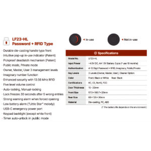 LF23-HL Digital Locker Lock - Image 3