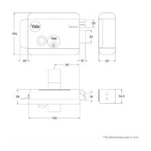Yale 68800601 Electric Rim Lock, Multicolor - Image 6