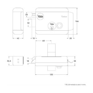 Yale 68800602 Electric Rim Lock, Multicolor - Image 6